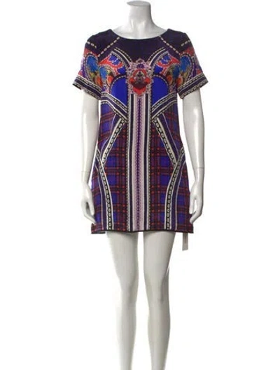 Pre-owned Mary Katrantzou Silk Mini Dress In Multicolor