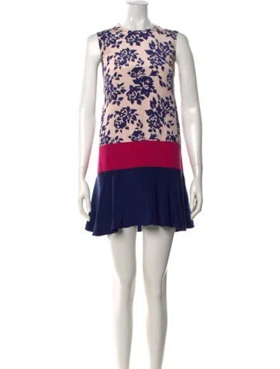 Pre-owned Mary Katrantzou Silk Mini Dress In Multicolor