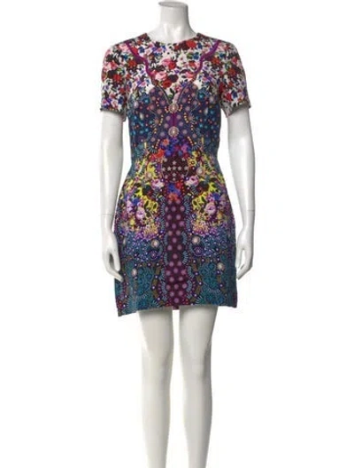 Pre-owned Mary Katrantzou Silk Mini Dress W/ Tags In Pink