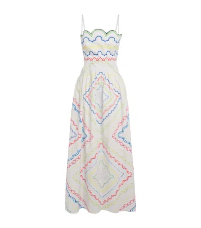 Mary Katrantzou Stretch-cotton Finley Midi Dress In White
