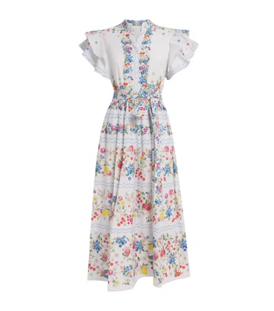 Mary Katrantzou Stretch-cotton Fruitavola Rosanna Midi Dress