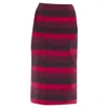 Mary Katrantzou Stripe Ribbon Midi Skirt In Red