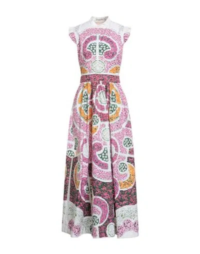 Mary Katrantzou Woman Maxi Dress Fuchsia Size 8 Cotton