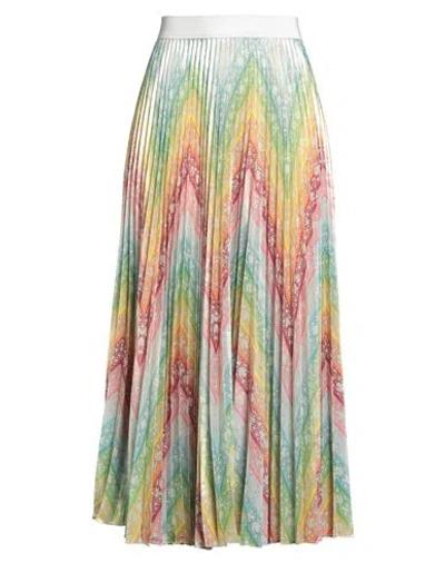 Mary Katrantzou Woman Midi Skirt Yellow Size 6 Polyester