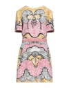 Mary Katrantzou Woman Mini Dress Mustard Size 12 Polyester, Elastane In Pink