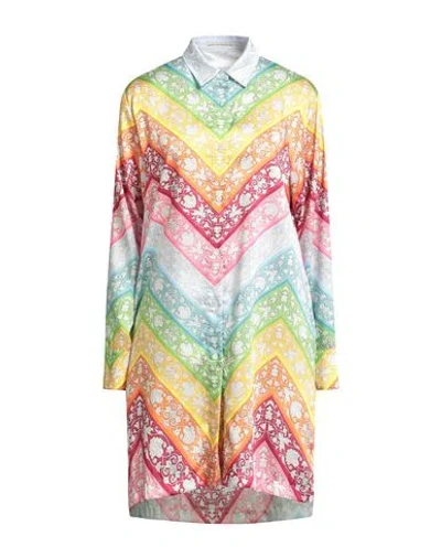Mary Katrantzou Woman Shirt Sky Blue Size 8 Polyester