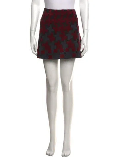 Pre-owned Mary Katrantzou Wool Mini Skirt In Multicolor