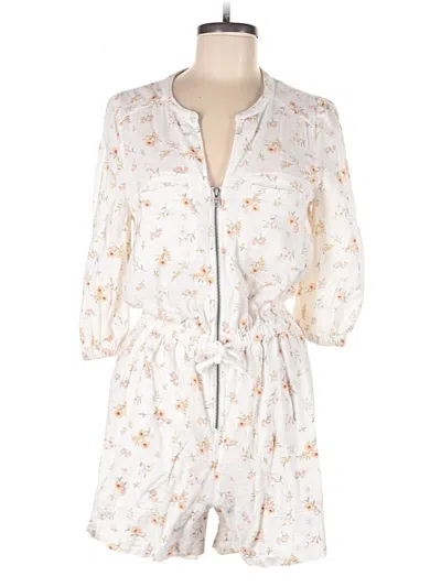 Pre-owned Mary Lawless Lee X Splendid Romper In White