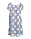 Mary Lou Woman Mini Dress Blue Size Onesize Polyester