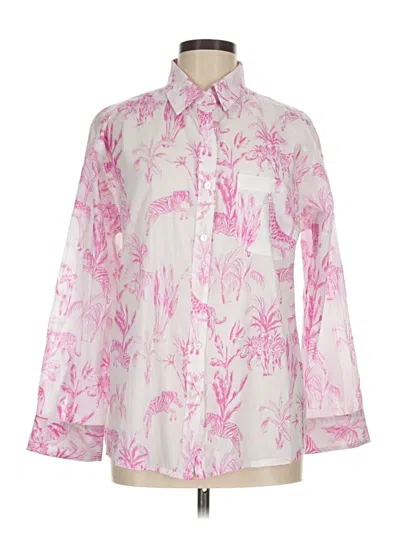 Pre-owned Mary Marshmallow Long Sleeve Button Down Shirt In Pink