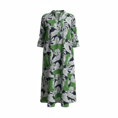 Mary Marshmallow Women's Classic Kurta - Jungle Leopard - Green