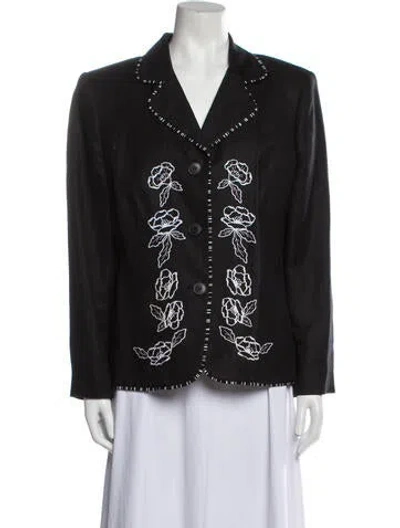 Pre-owned Mary Mcfadden Blazer In Black