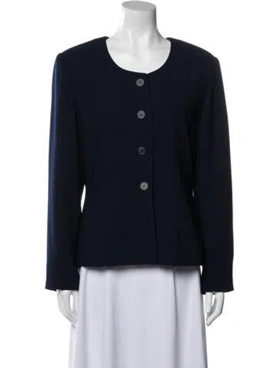 Pre-owned Mary Mcfadden Evening Jacket In Blue