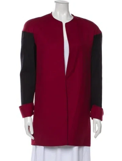 Pre-owned Mary Mcfadden Evening Jacket In Red