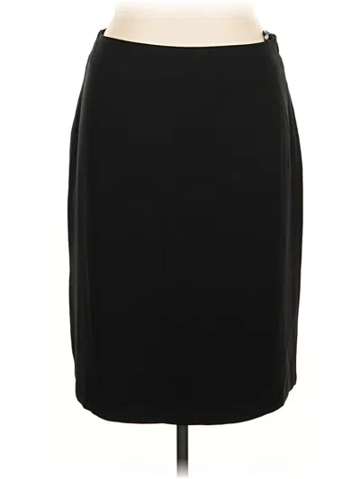 Pre-owned Mary Mcfadden Formal Skirt In Black