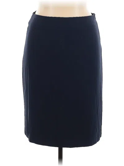Pre-owned Mary Mcfadden Formal Skirt In Blue