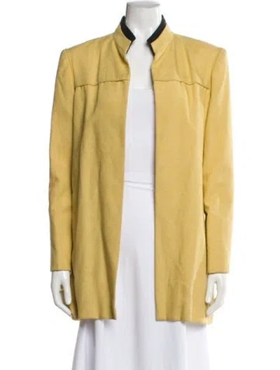 Pre-owned Mary Mcfadden Jacket In Yellow