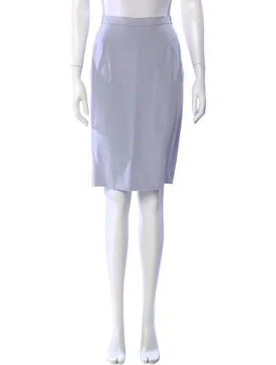 Pre-owned Mary Mcfadden Knee-length Skirt In Blue