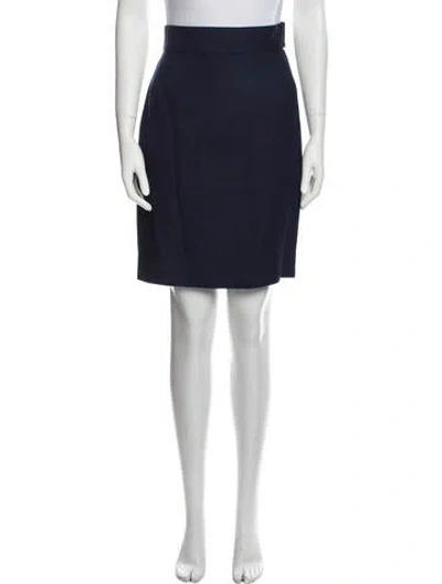 Pre-owned Mary Mcfadden Knee-length Skirt In Blue