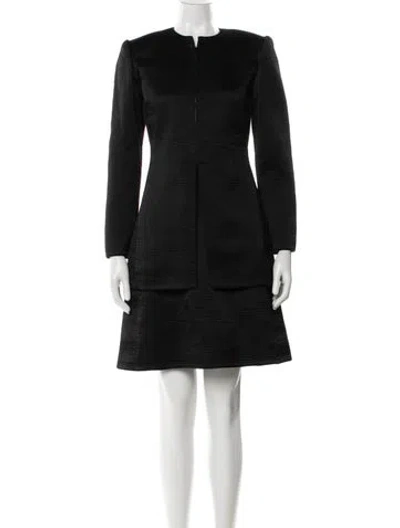 Pre-owned Mary Mcfadden Silk Dress Set In Black