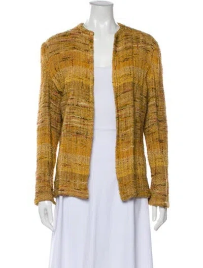 Pre-owned Mary Mcfadden Tweed Pattern Evening Jacket In Multi
