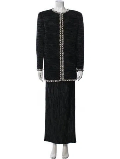 Pre-owned Mary Mcfadden Vintage 1980's Skirt Suit In Multi
