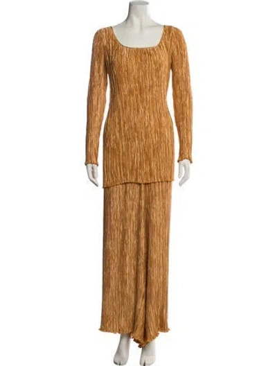 Pre-owned Mary Mcfadden Vintage 1990's Pant Set In Orange