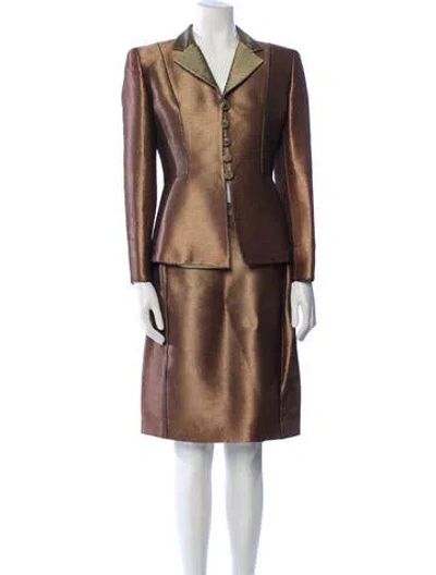 Pre-owned Mary Mcfadden Vintage 2000's Skirt Suit In Multi