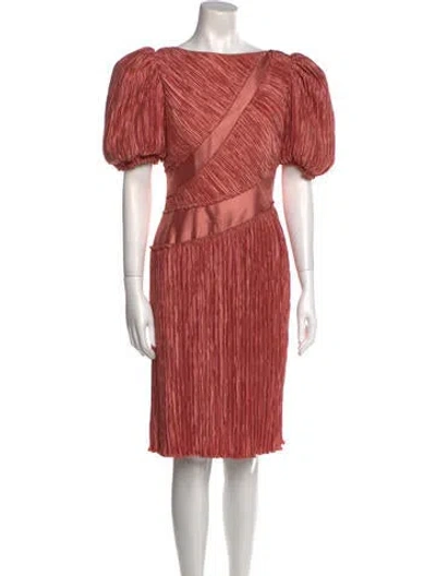 Pre-owned Mary Mcfadden Vintage Knee-length Dress In Pink