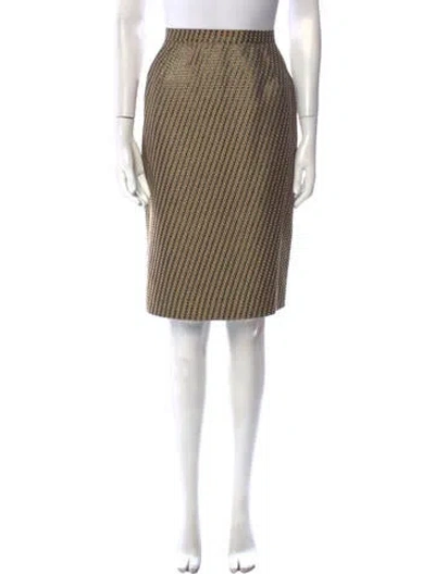 Pre-owned Mary Mcfadden Vintage Knee-length Skirt