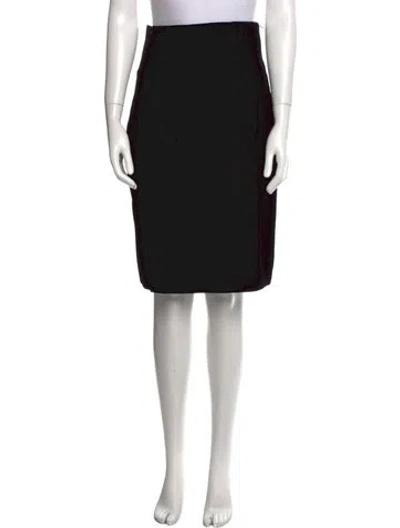 Pre-owned Mary Mcfadden Vintage Knee-length Skirt In Black