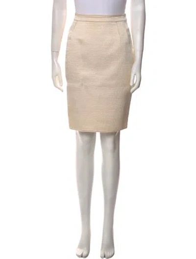 Pre-owned Mary Mcfadden Vintage Knee-length Skirt In Neutral