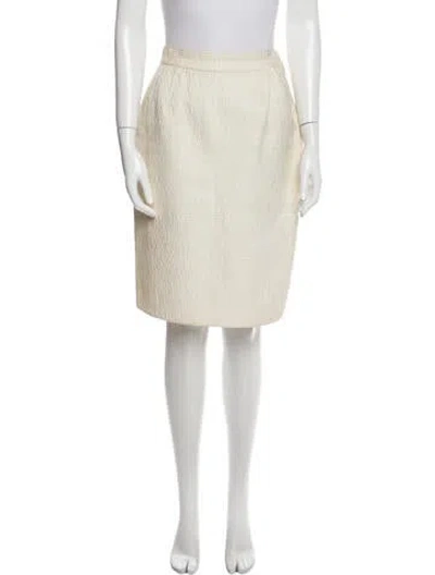 Pre-owned Mary Mcfadden Vintage Knee-length Skirt In Neutral