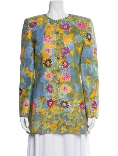 Pre-owned Mary Mcfadden Vintage Late 1980's - Early 1990's Jacket In Multi