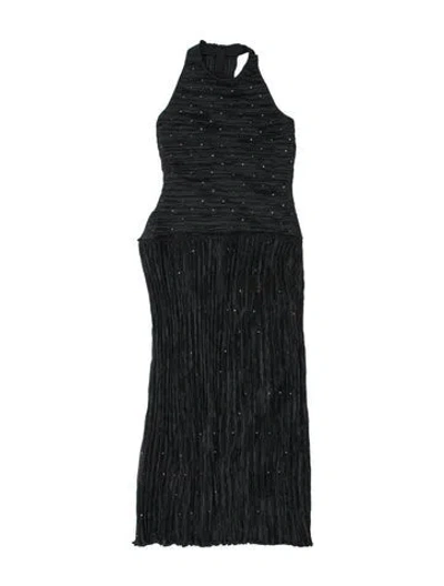 Pre-owned Mary Mcfadden Vintage Long Dress In Black
