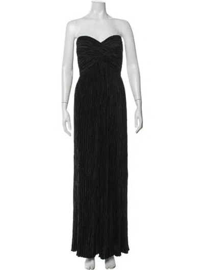 Pre-owned Mary Mcfadden Vintage Long Dress In Black