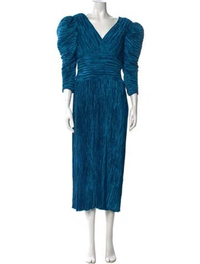 Pre-owned Mary Mcfadden Vintage Long Dress In Blue