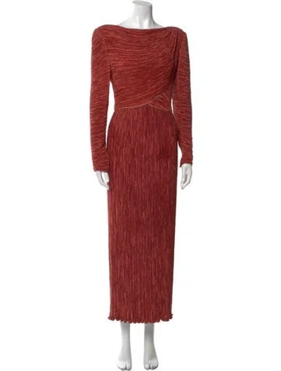 Pre-owned Mary Mcfadden Vintage Long Dress In Brown