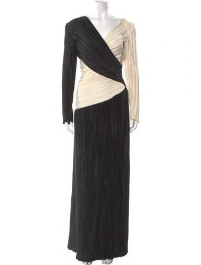 Pre-owned Mary Mcfadden Vintage Long Dress In Multi
