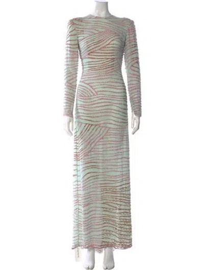 Pre-owned Mary Mcfadden Vintage Long Dress In Multi