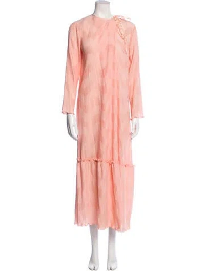 Pre-owned Mary Mcfadden Vintage Long Dress In Pink
