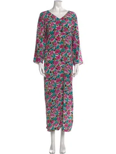 Pre-owned Mary Mcfadden Vintage Long Dress In Pink