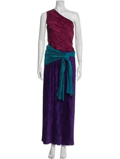 Pre-owned Mary Mcfadden Vintage Long Dress In Purple