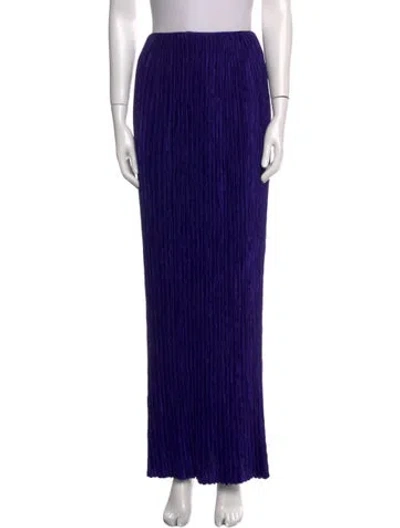 Pre-owned Mary Mcfadden Vintage Long Skirt In Blue
