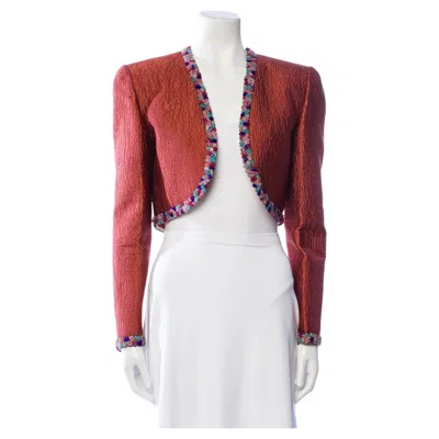 Pre-owned Mary Mcfadden Vintage  Bolero / Blazer In Gray