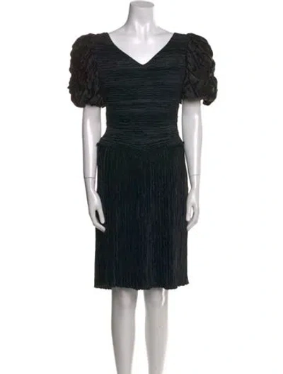 Pre-owned Mary Mcfadden Vintage Mini Dress In Black