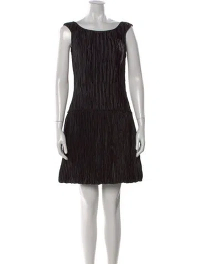 Pre-owned Mary Mcfadden Vintage Mini Dress In Black