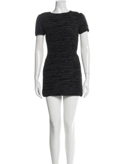 Pre-owned Mary Mcfadden Vintage Mini Dress In Black
