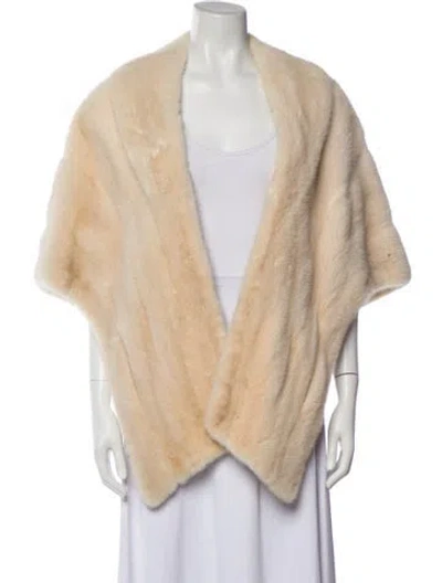 Pre-owned Mary Mcfadden Vintage Mink Fur Jacket In Neutral