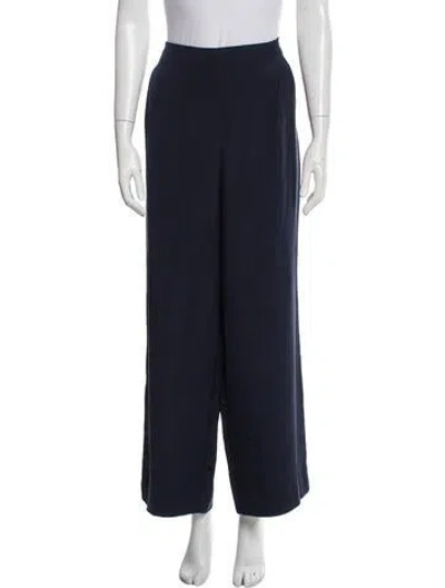 Pre-owned Mary Mcfadden Wide Leg Pants In Blue